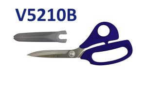 Kai V5210B: 8-inch Dressmaking Shears True Blue with Blade Cap