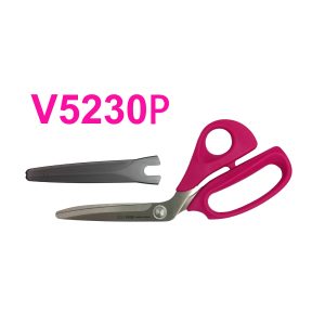 Kai V5230P: 9-inch Bent Handle Batting Shears with Blade Cap