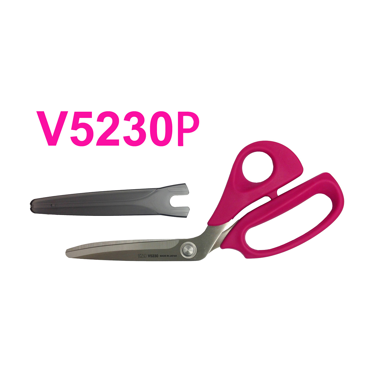 Kai V5230P: 9-inch Bent Handle Batting Shears with Blade Cap
