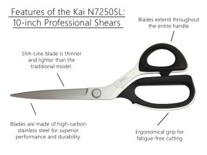 Kai 7250SL: 10-inch Professional Shears (Slim-line version)