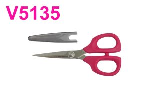 Kai V5135: 5 1/2-inch Embroidery Scissors Very Berry with Blade Cap